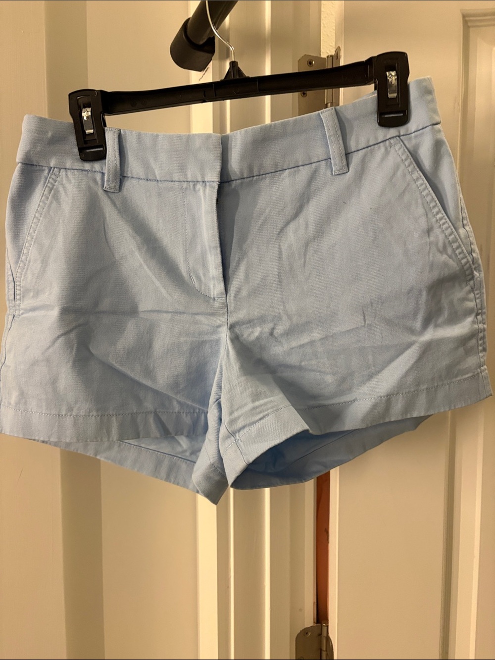 J. Crew Pale Blue Cotton Tailored Shorts